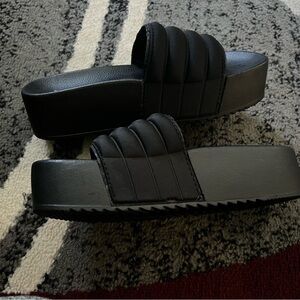 Black Platform/Wedge Sandals